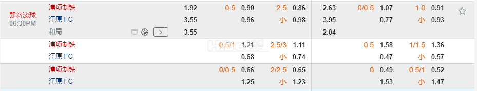韩K联18:30浦项制铁 VS 江原FC