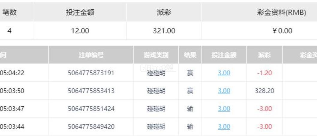 bb的碰碰胡爆110倍赢321