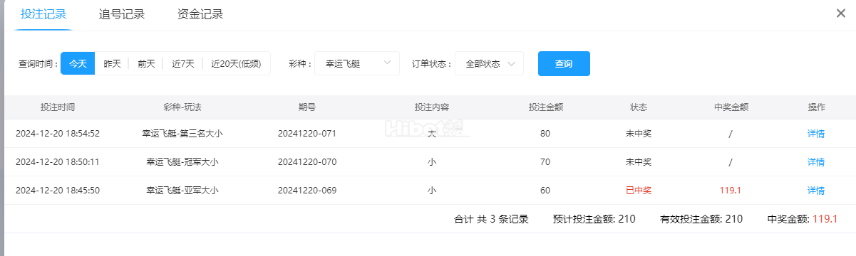 今天的幸运飞艇游戏输了90多块