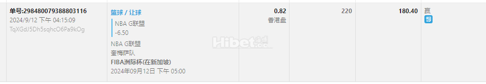 FIBA洲际杯下注NBA G联盟收米了